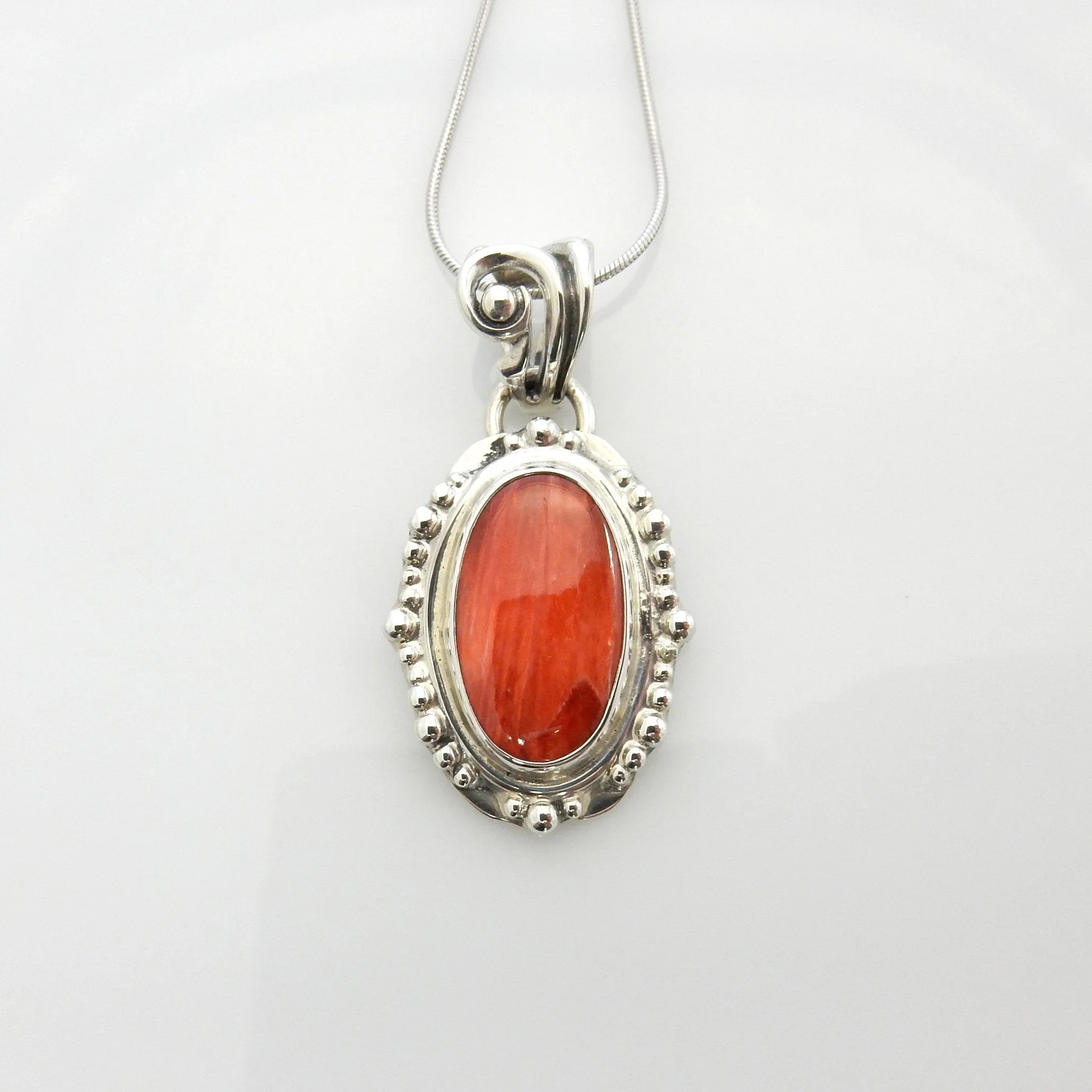 Southwestern Sterling Silver Spiny Oyster Pendant