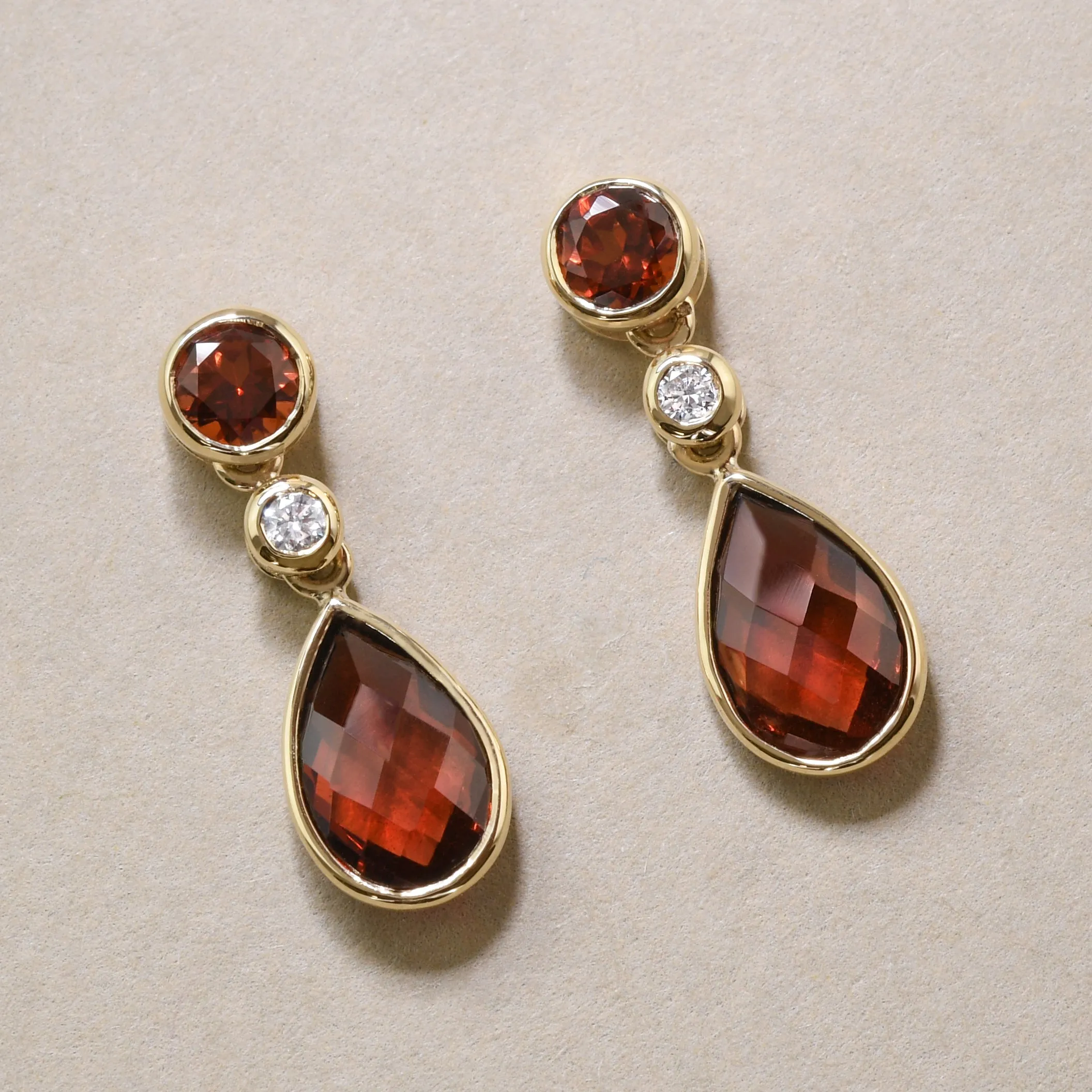 Sparkly Garnet Droplets