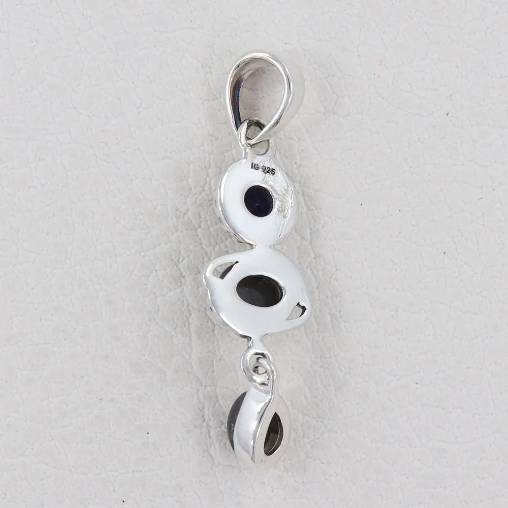 Spectrolite Gemstone Silver Pendant
