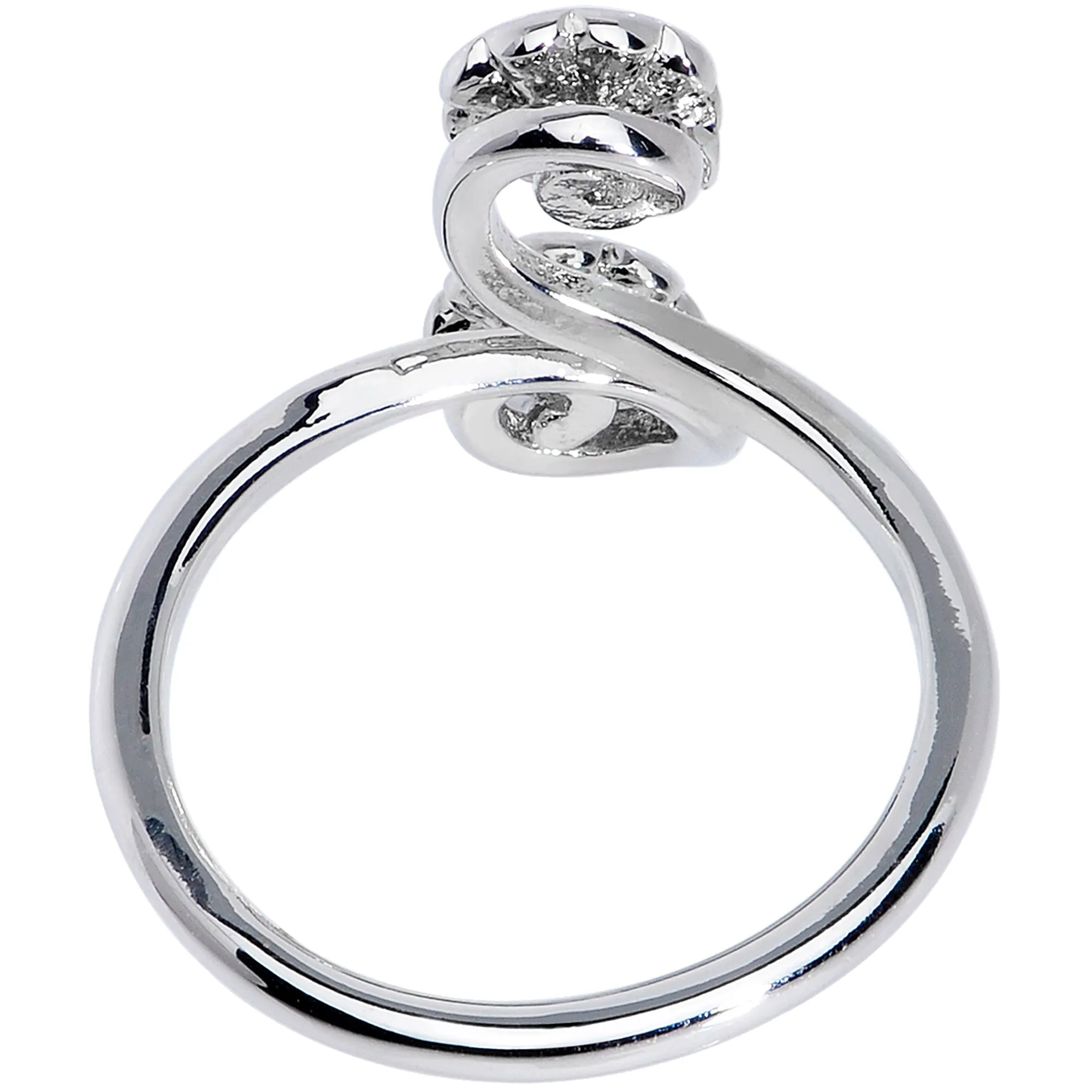 Spring Summer Rainbow Flower Spiral Toe Ring