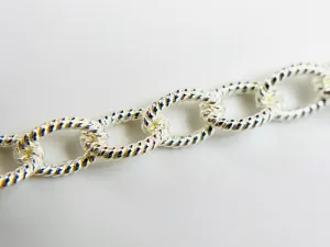 Sterling Silver 4.2mm Screw Wire Chain Sku# Sm417