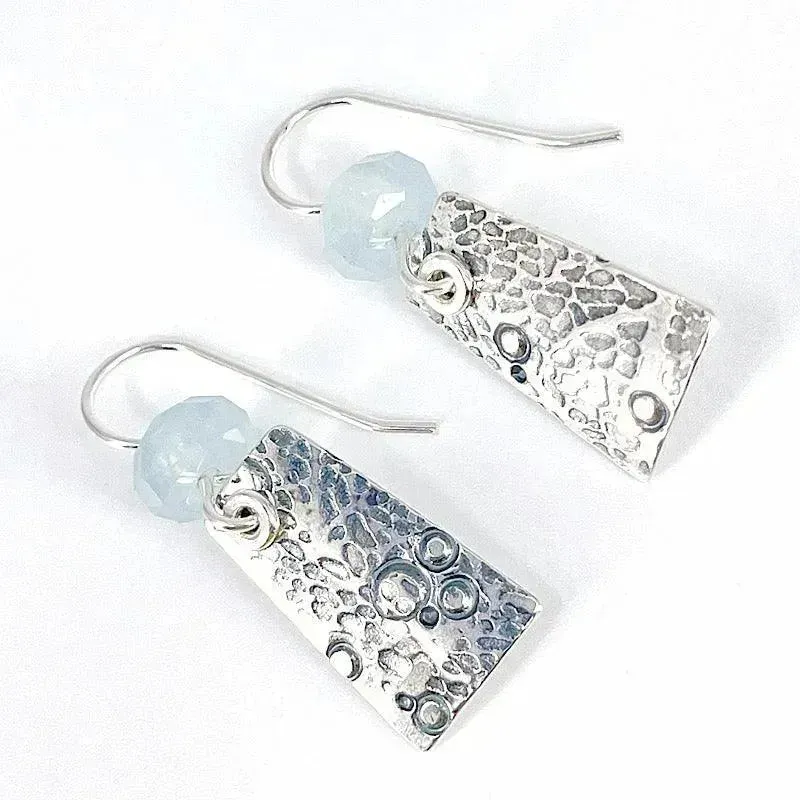 Sterling Silver and Aquamarine Earrings