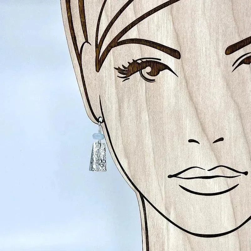 Sterling Silver and Aquamarine Earrings