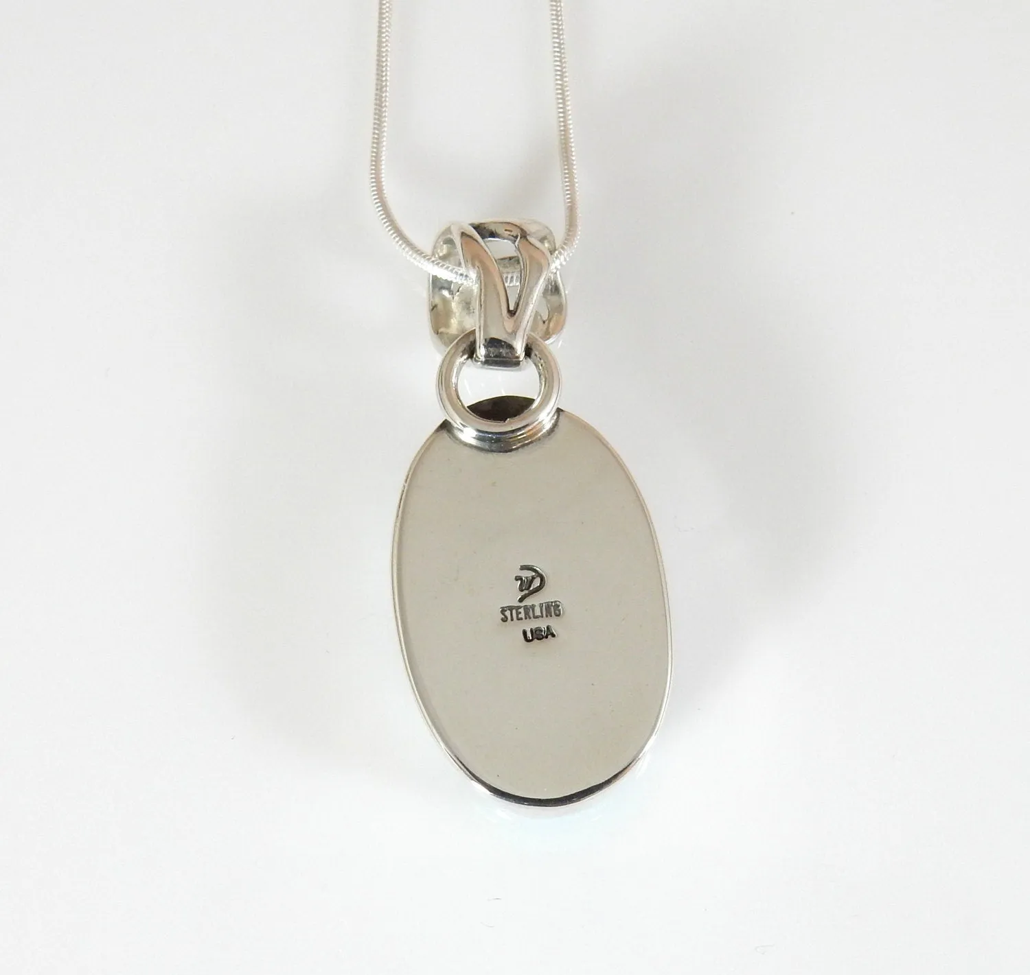 Sterling Silver Kingman Turquoise Pendant