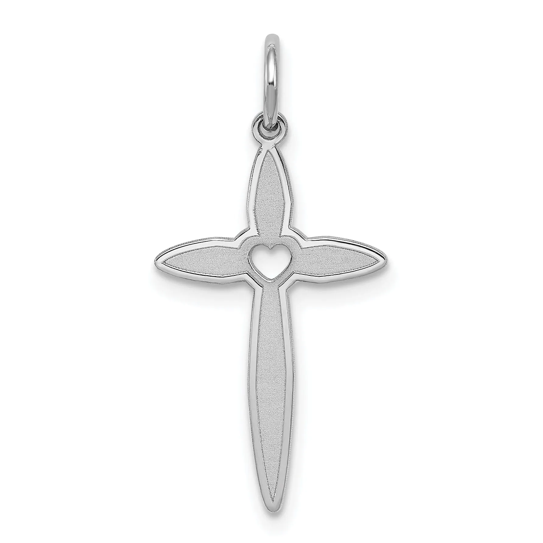 Sterling Silver Laser Designed Cross Pendant