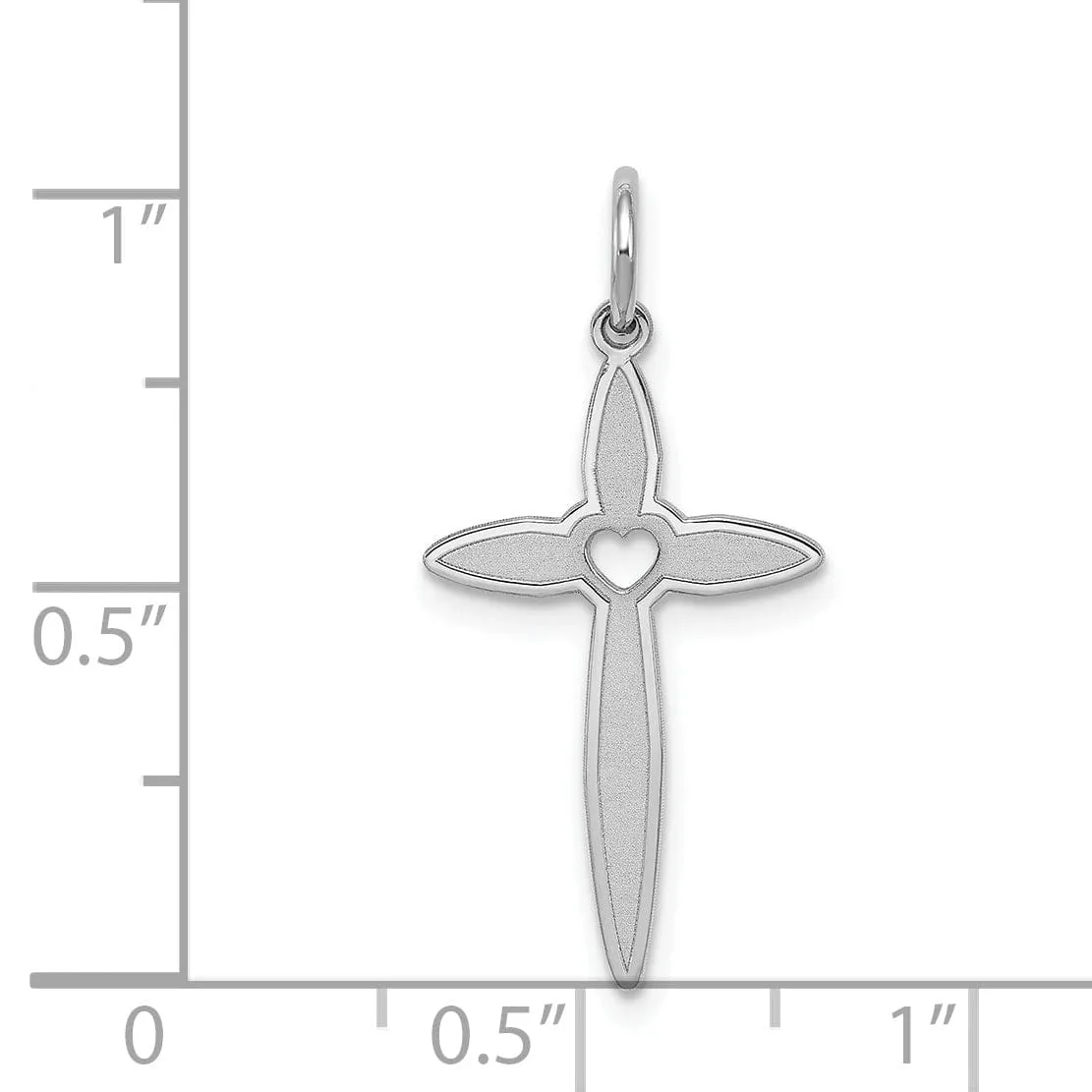 Sterling Silver Laser Designed Cross Pendant