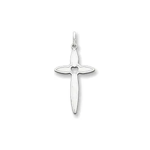 Sterling Silver Laser Designed Cross Pendant