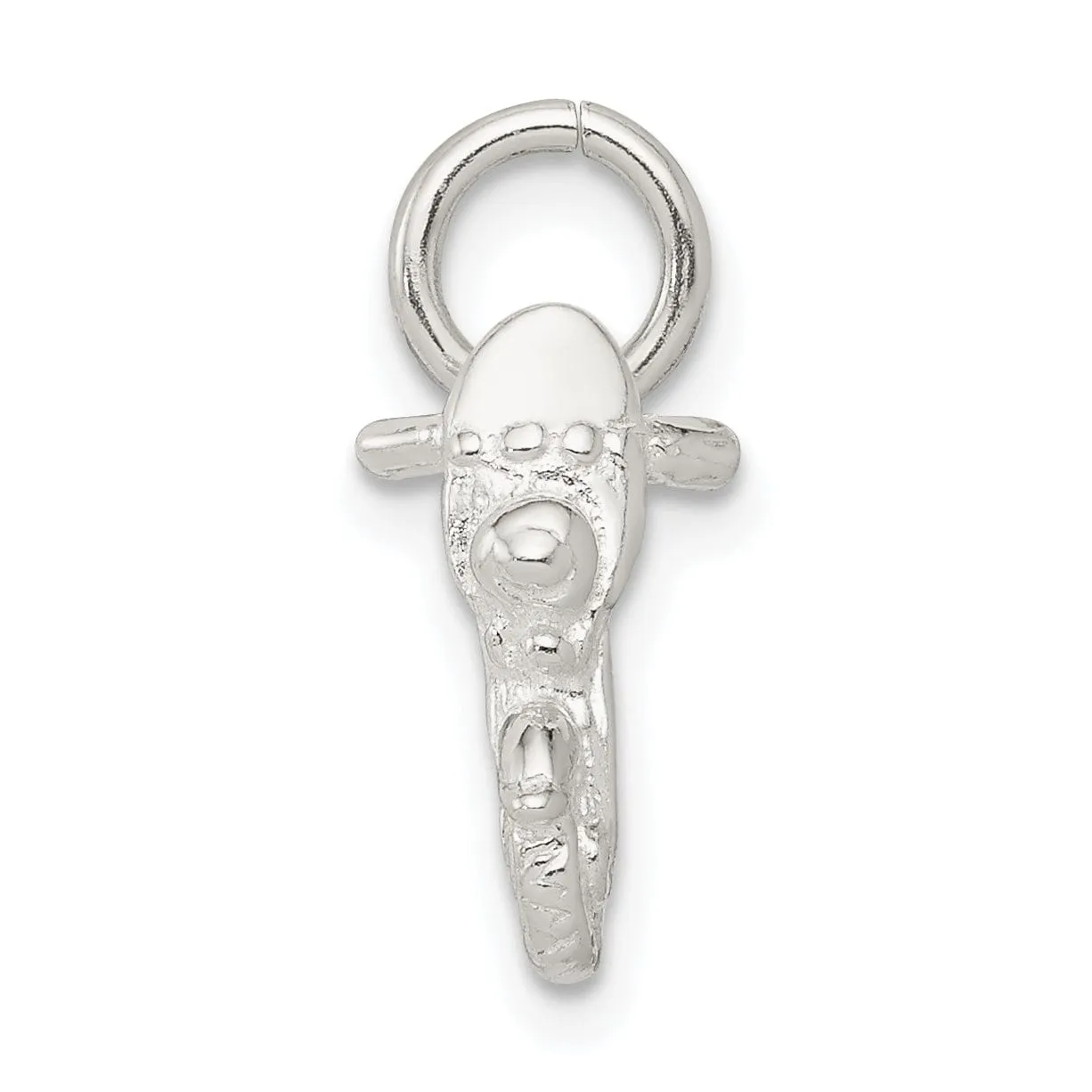 Sterling Silver Polished 3 D Motorcycle Pendant