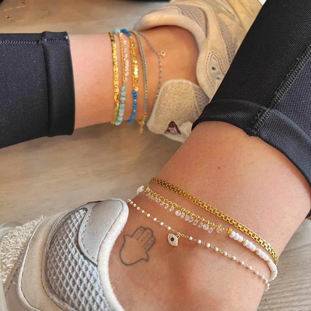 Stone & Crystal Anklets