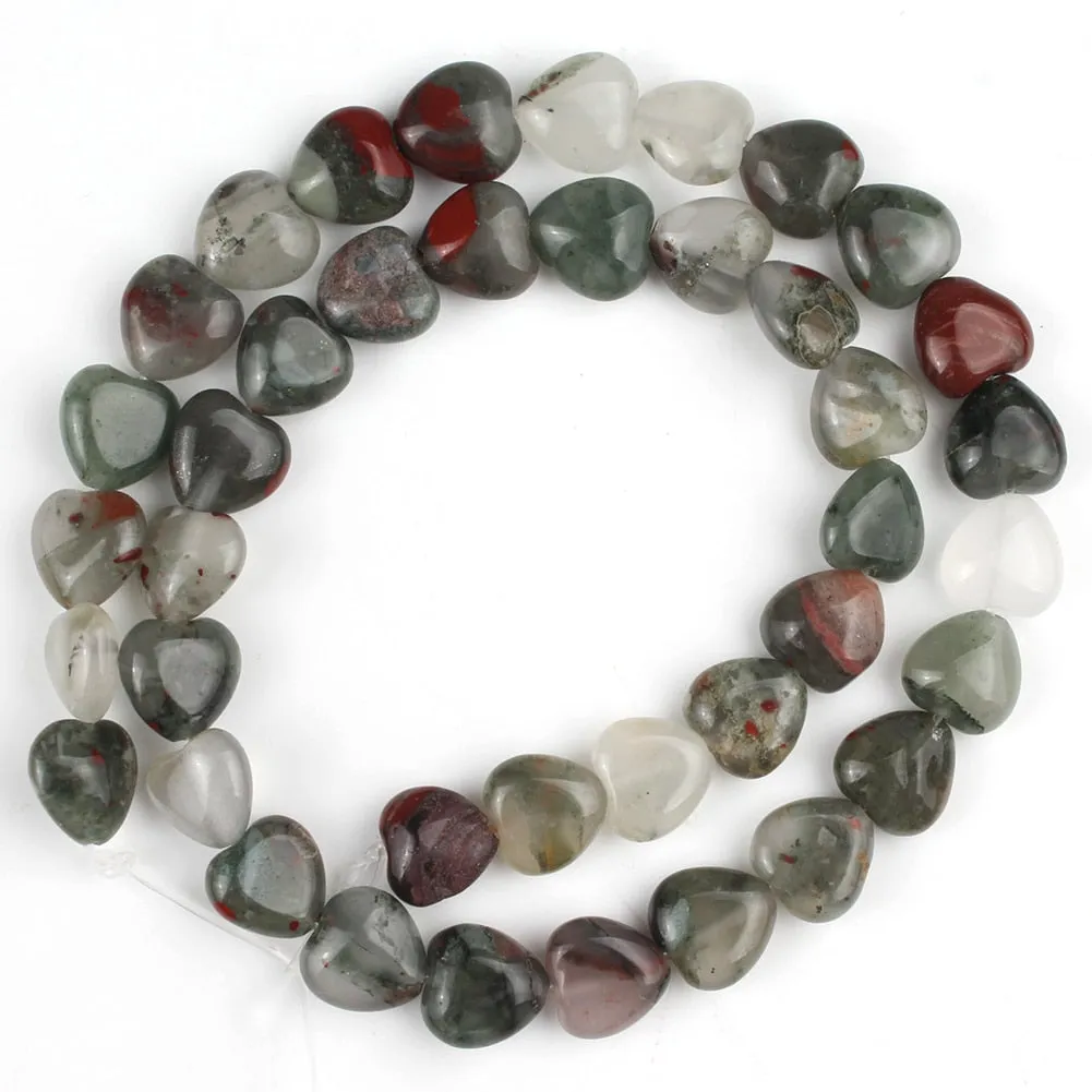 Stones Heart Shape Loose Beads Crystal Turquoise