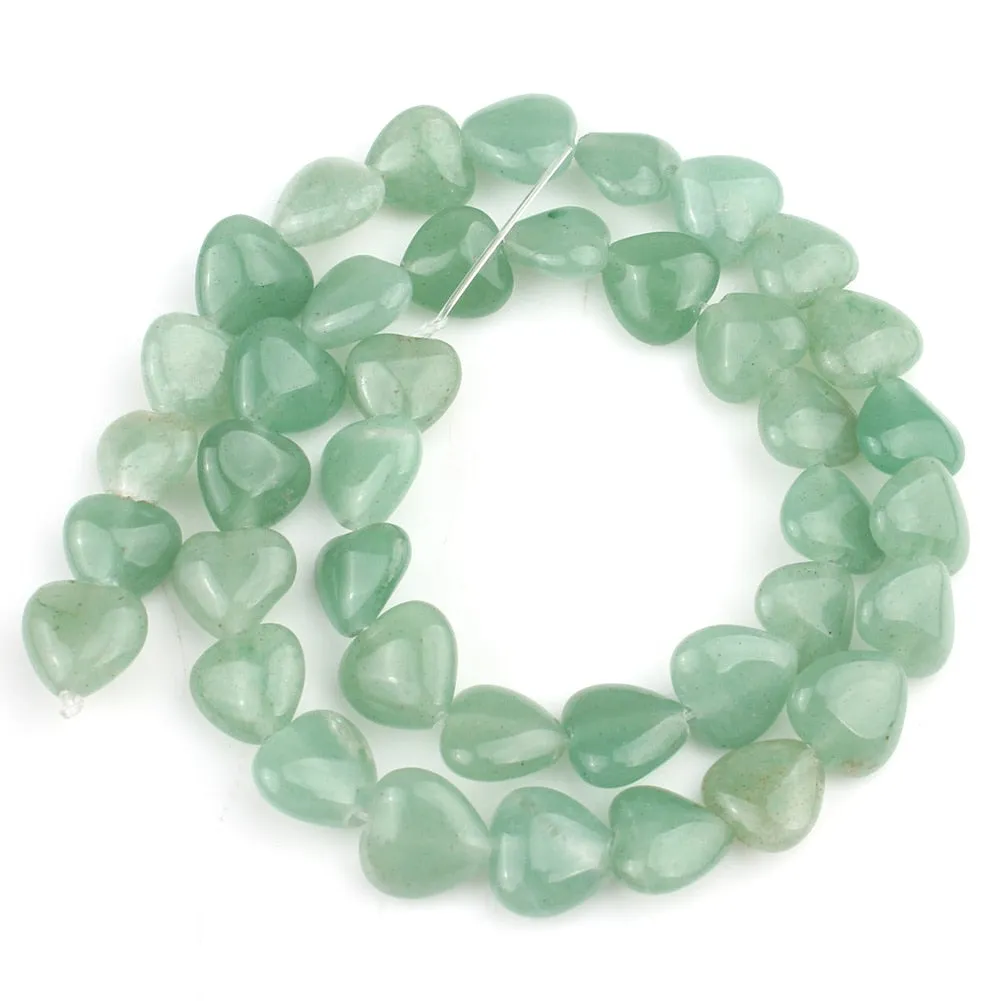 Stones Heart Shape Loose Beads Crystal Turquoise
