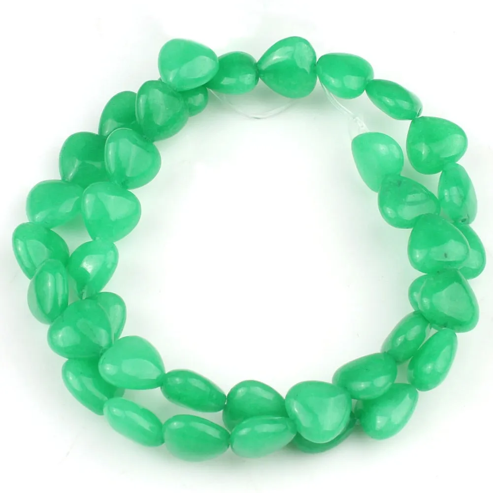 Stones Heart Shape Loose Beads Crystal Turquoise