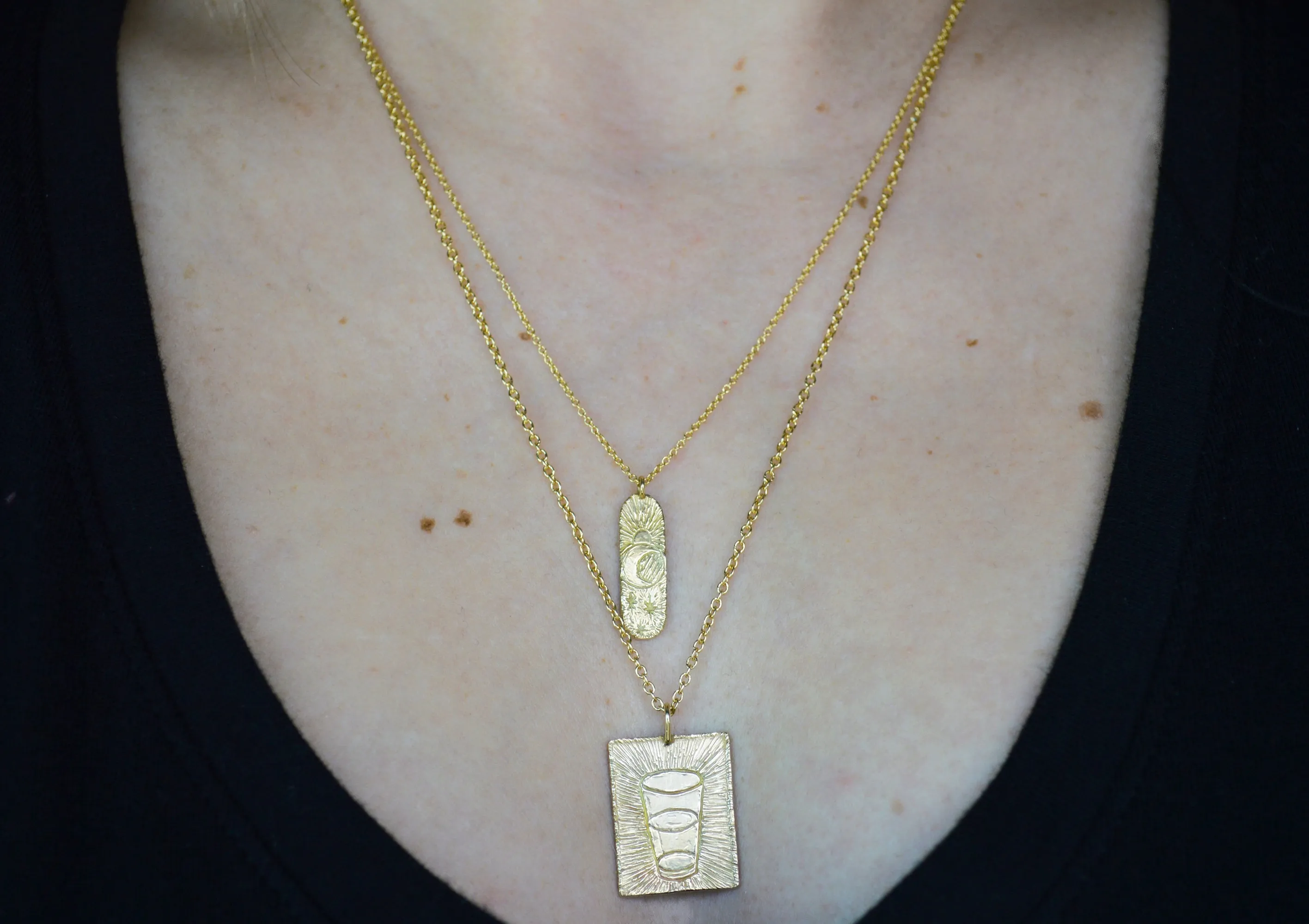 Sun Moon and Stars Necklace