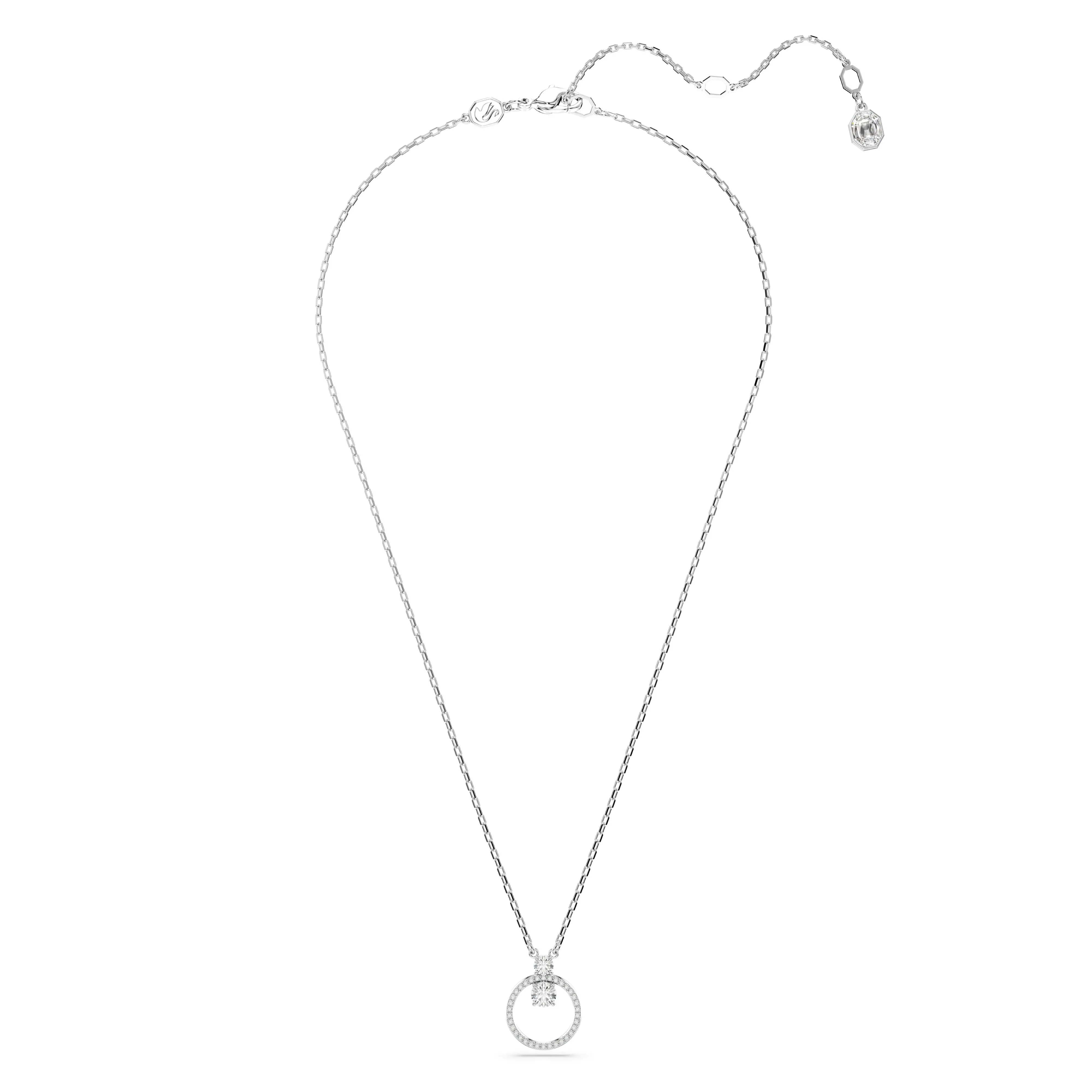 Swarovski Rhodium Constella Circle Necklace