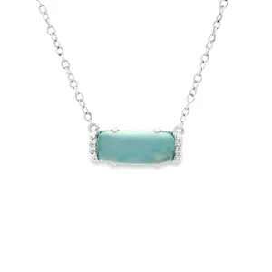 Tacori Sterling Silver Green Chalcedony Pendant