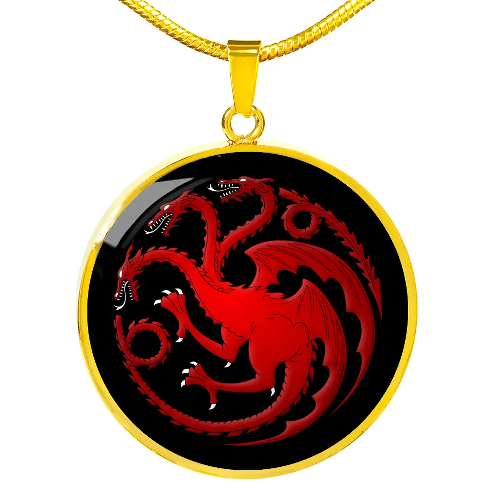 Targaryen Pendant Game of Thrones Jewelry House Targaryen Necklace With Engraving Option