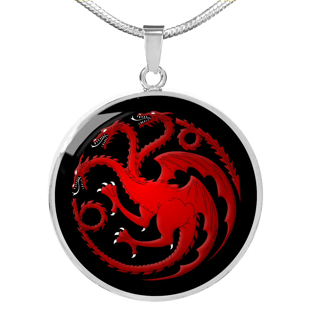 Targaryen Pendant Game of Thrones Jewelry House Targaryen Necklace With Engraving Option
