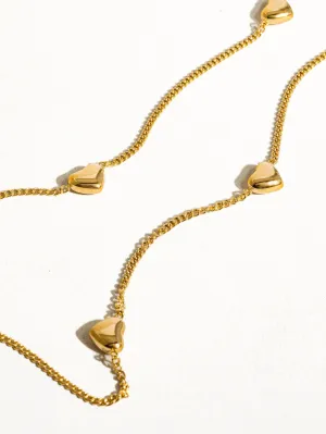 Taylar Layered Heart Anklet