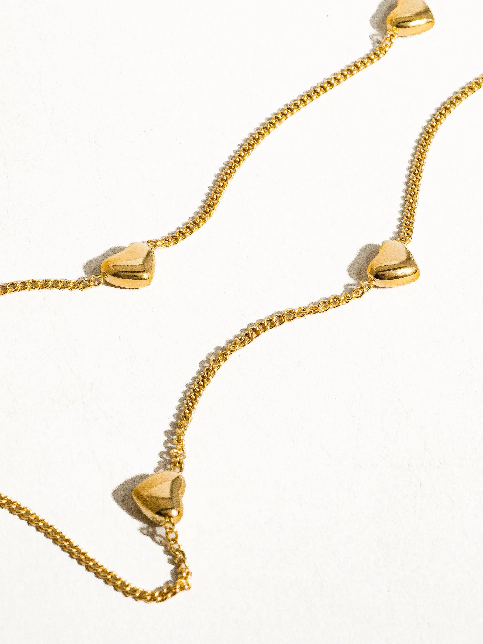 Taylar Layered Heart Anklet