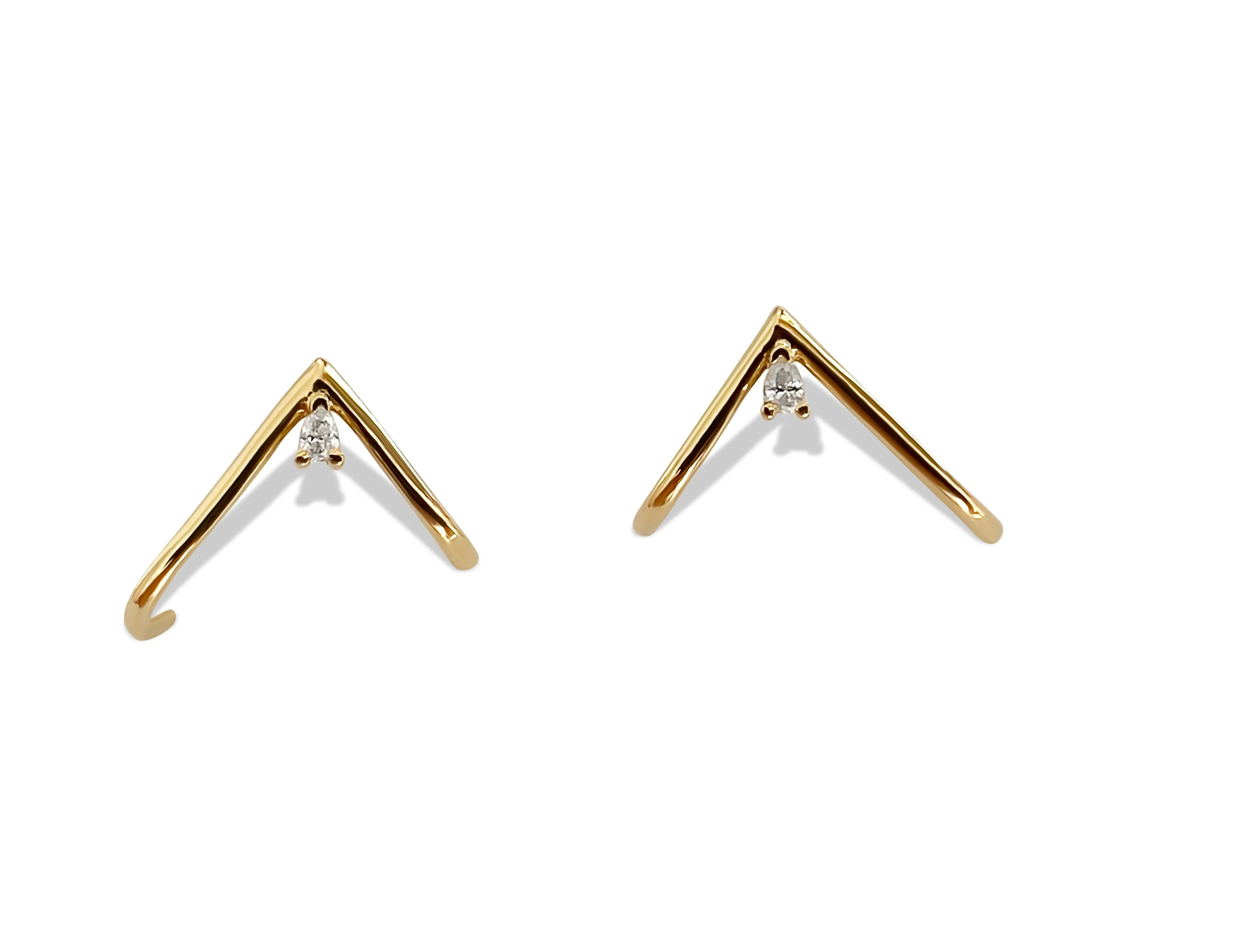 Tear Drop Vector Cuff Earring