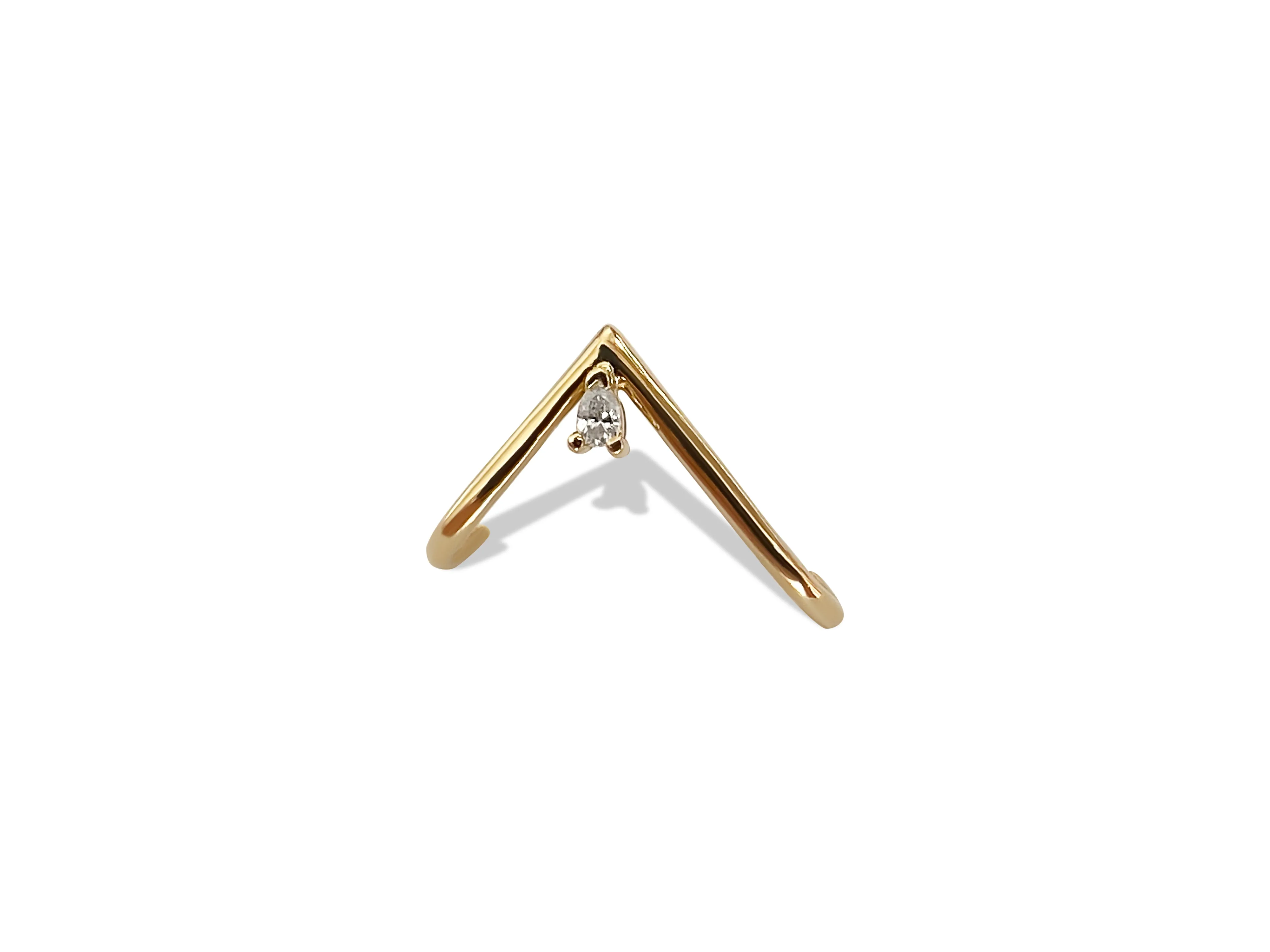 Tear Drop Vector Cuff Earring