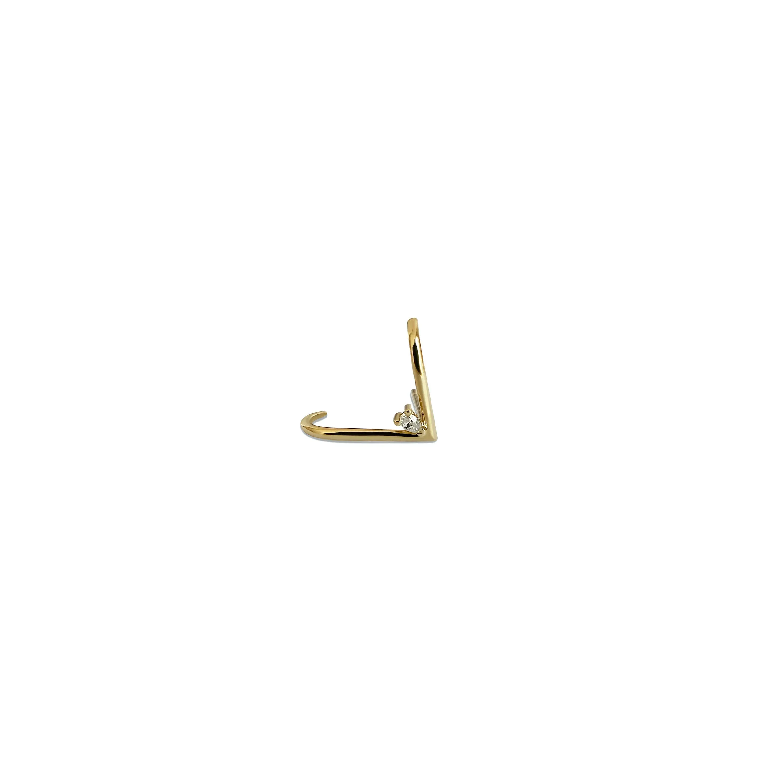 Tear Drop Vector Cuff Earring