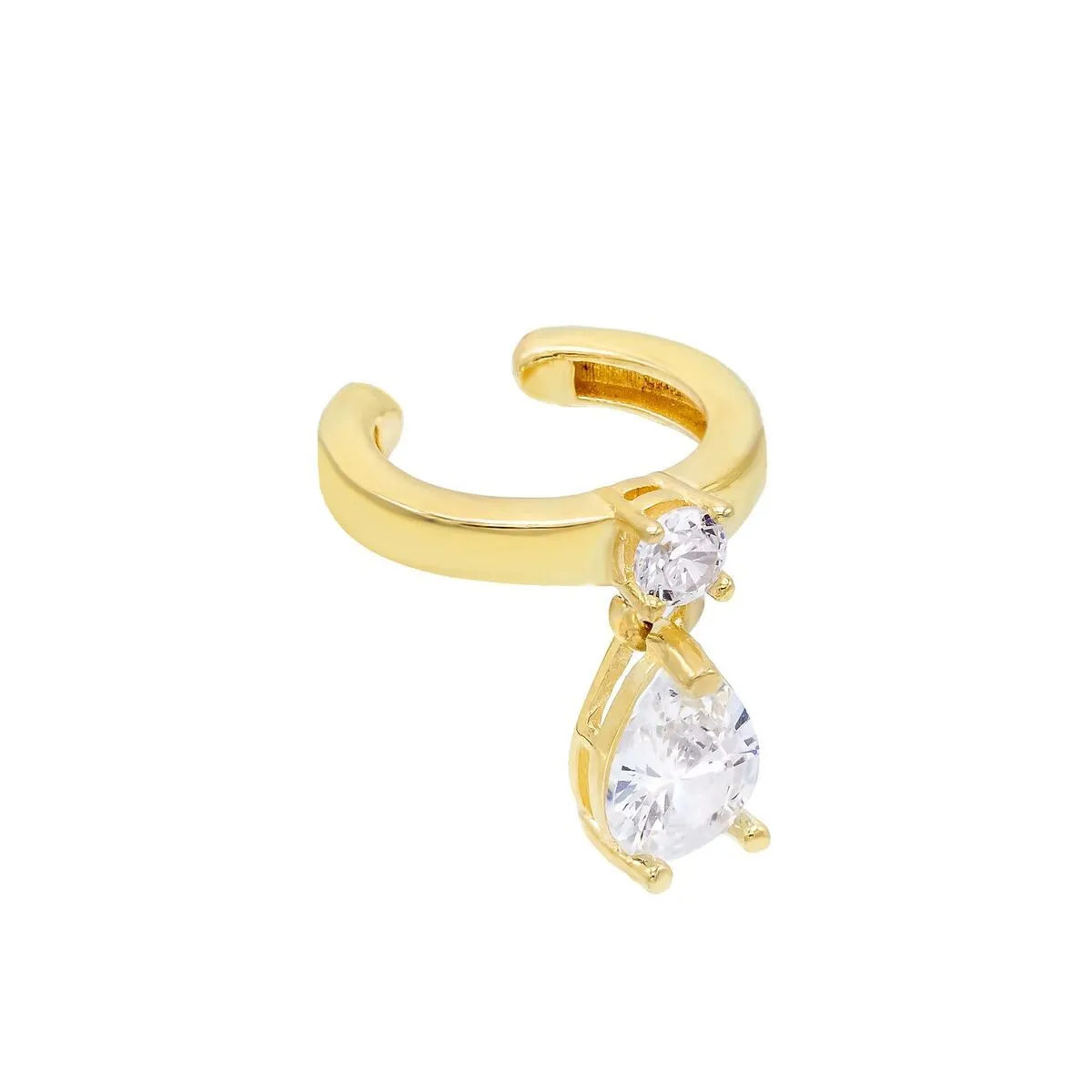 Teardrop Dangle Ear Cuff