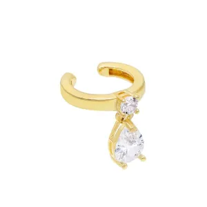 Teardrop Dangle Ear Cuff