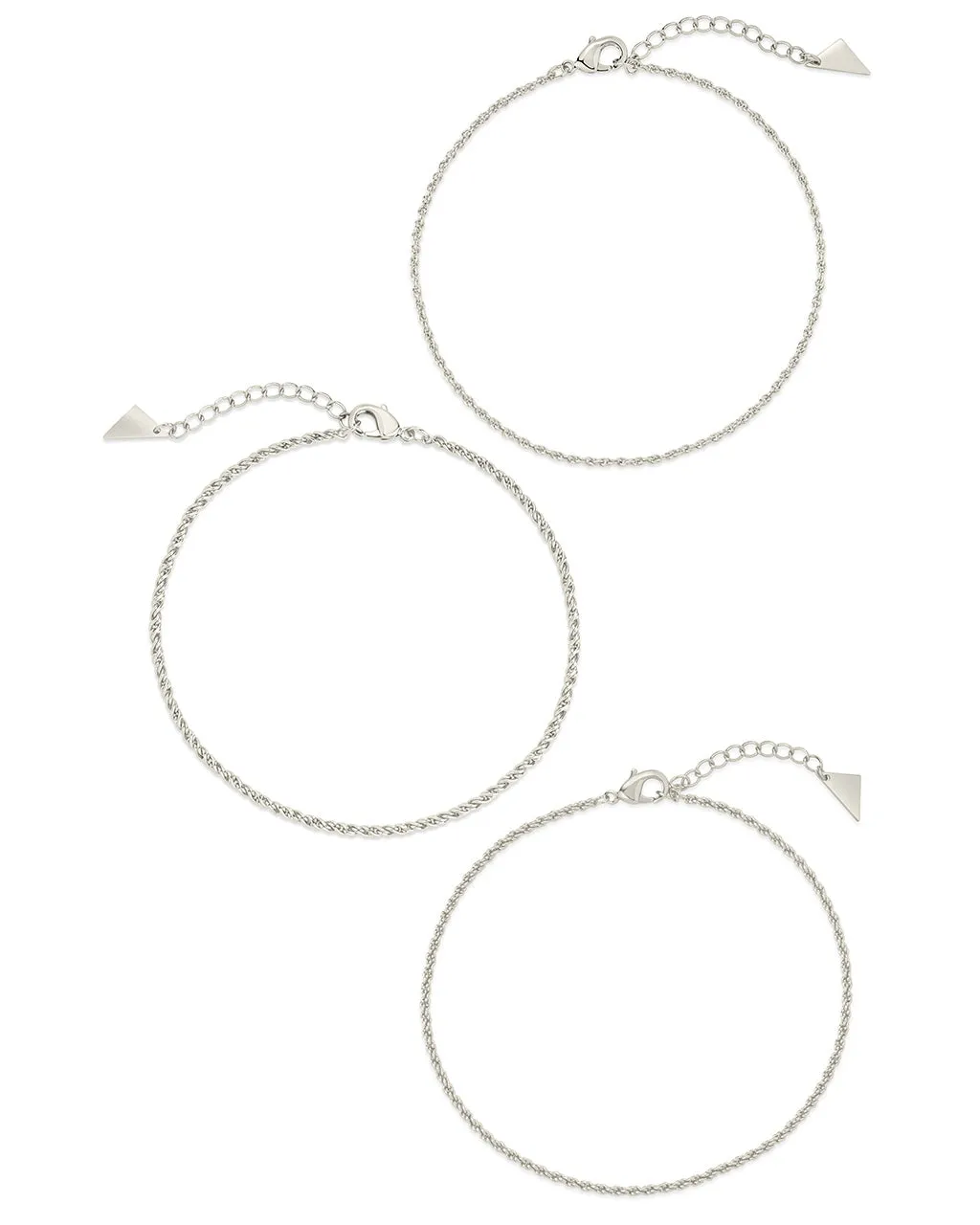 Terina Chain Anklet Set of 3