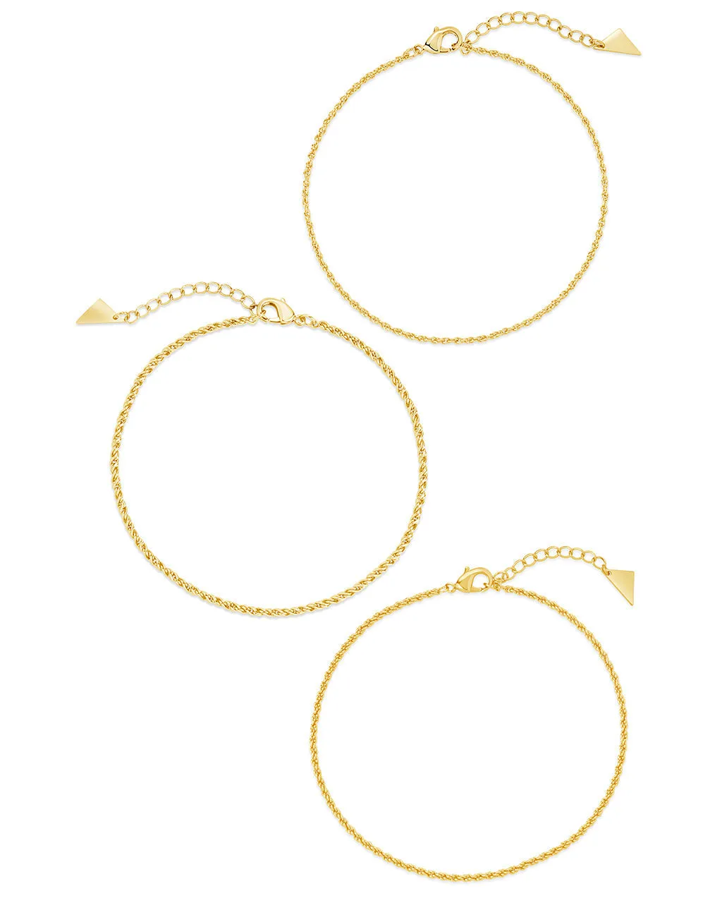 Terina Chain Anklet Set of 3