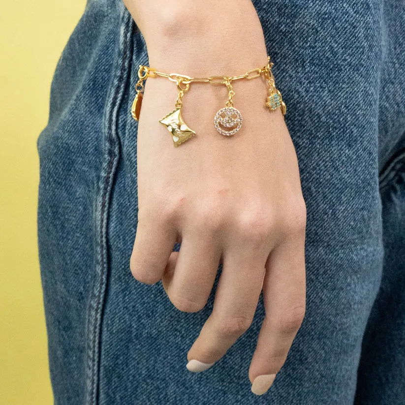 The Crowns Bespoke Jewelry Gold Link Bracelet