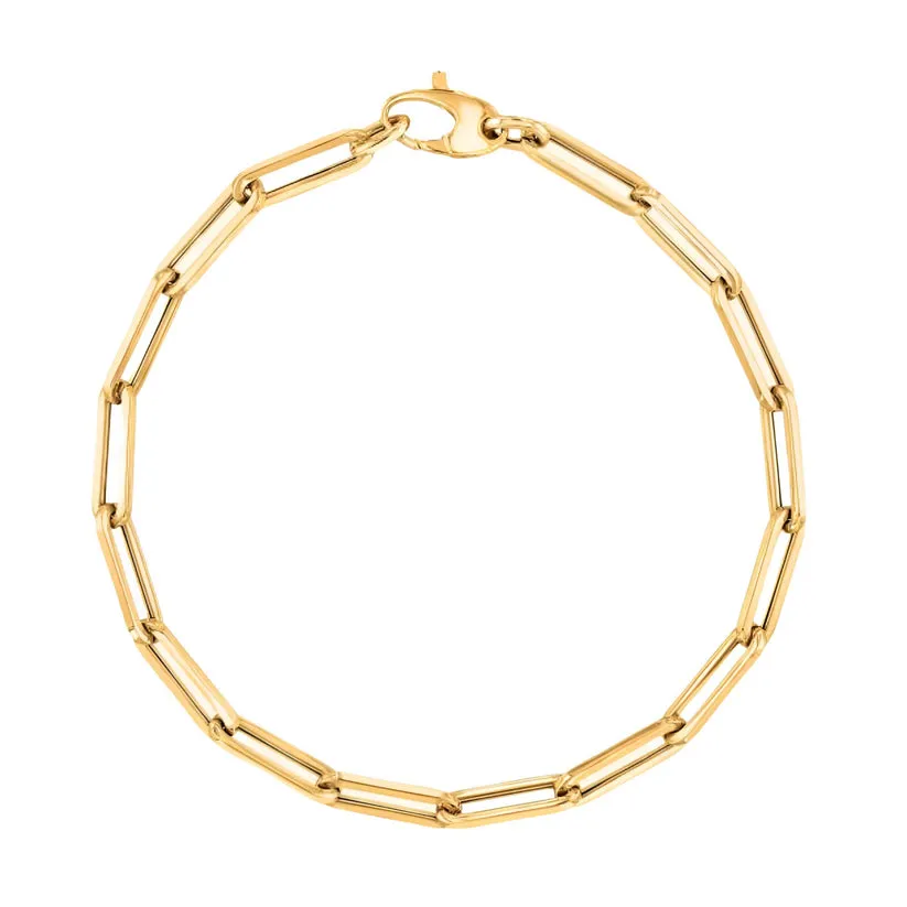 The Crowns Bespoke Jewelry Gold Link Bracelet