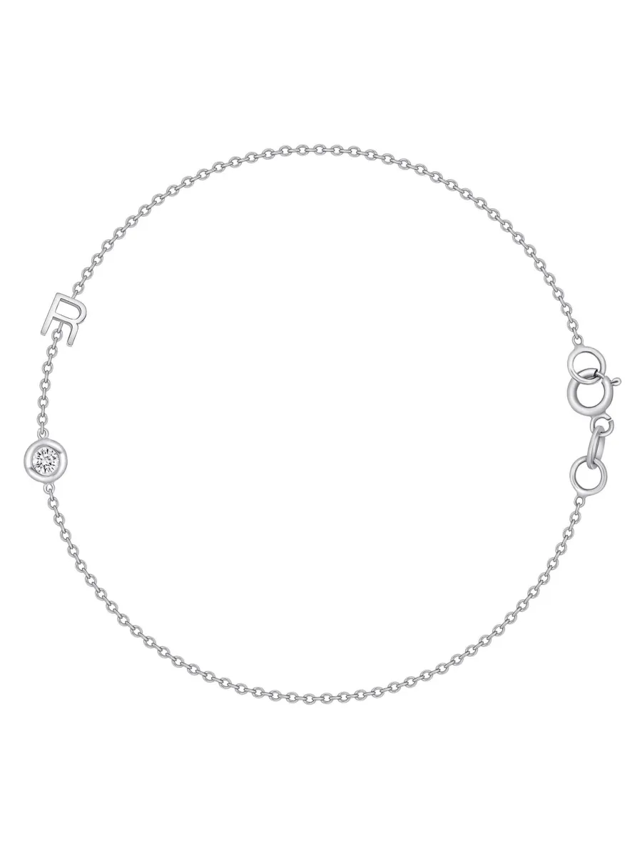The Initial Bracelet 14K - 1 Letter