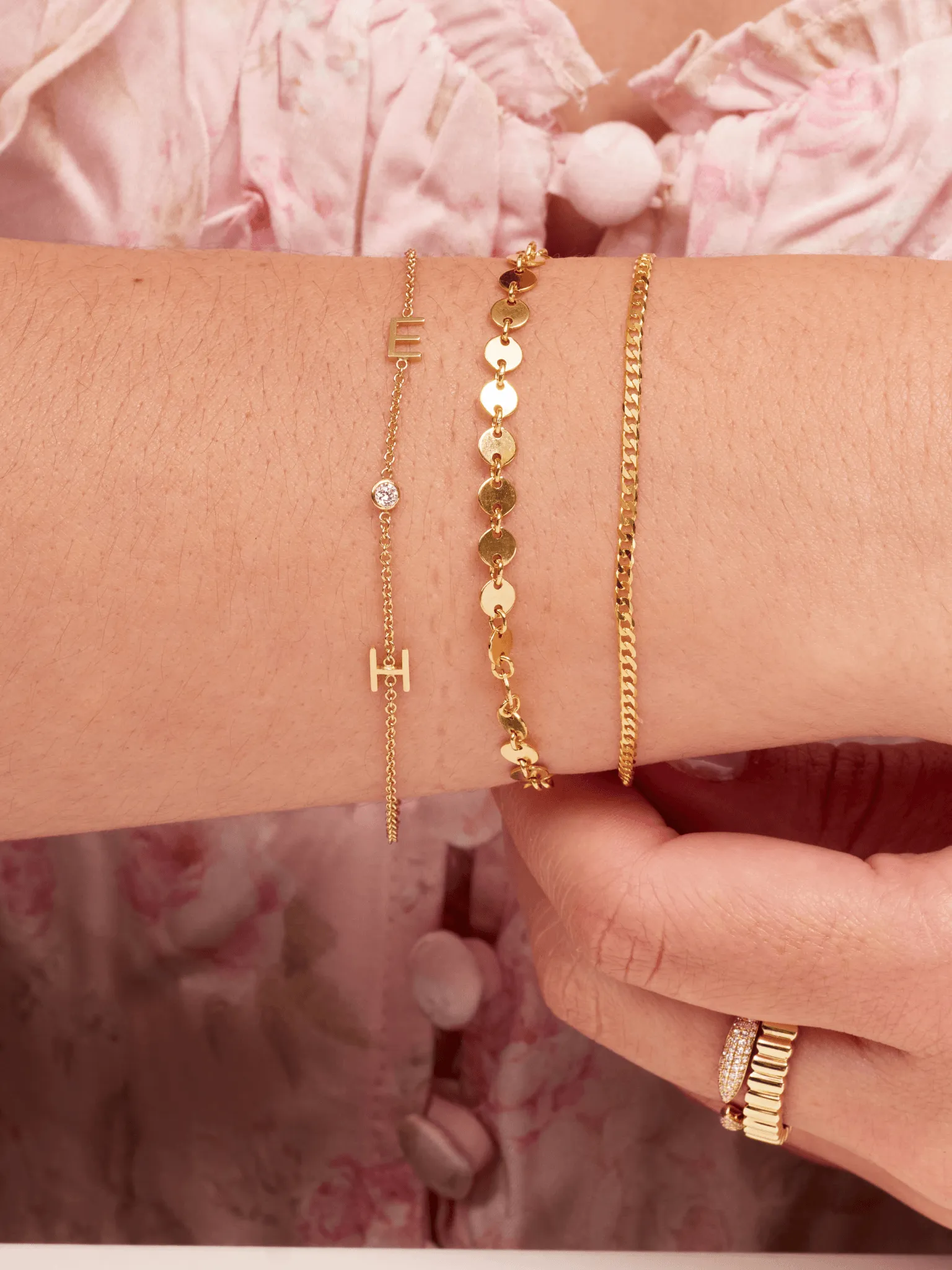 The Initial Bracelet 14K - 1 Letter