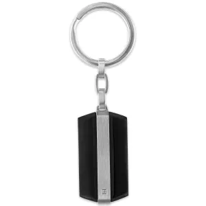 The Men's Corner Stainless Steel Diamond Accent Key Chain