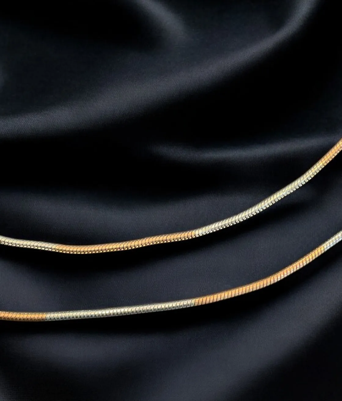 The Minimal Silver Rose-gold Anklets