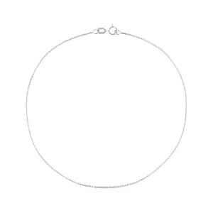 Thin Box Chain Anklet 14K
