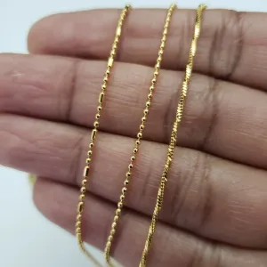 Thin Gold covering chain