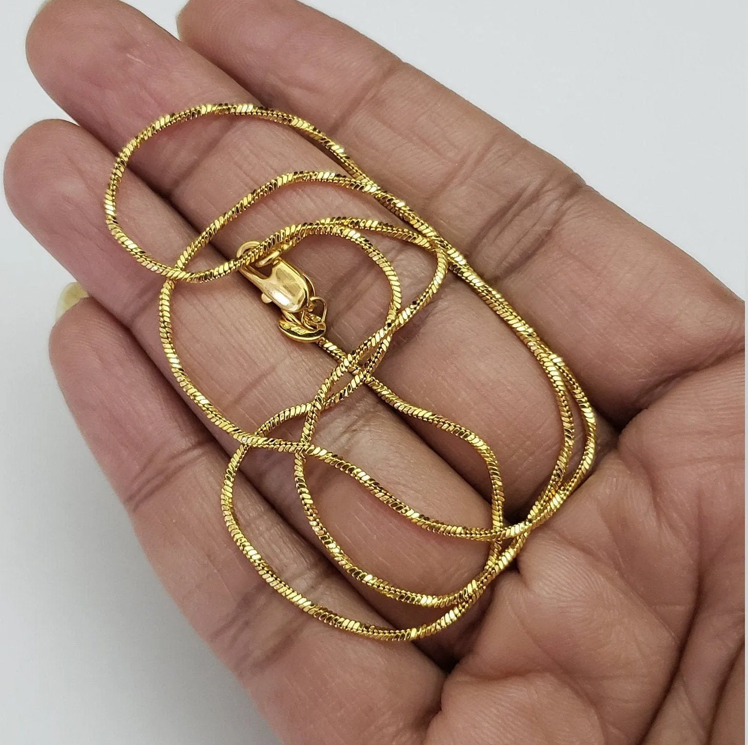 Thin Gold covering chain