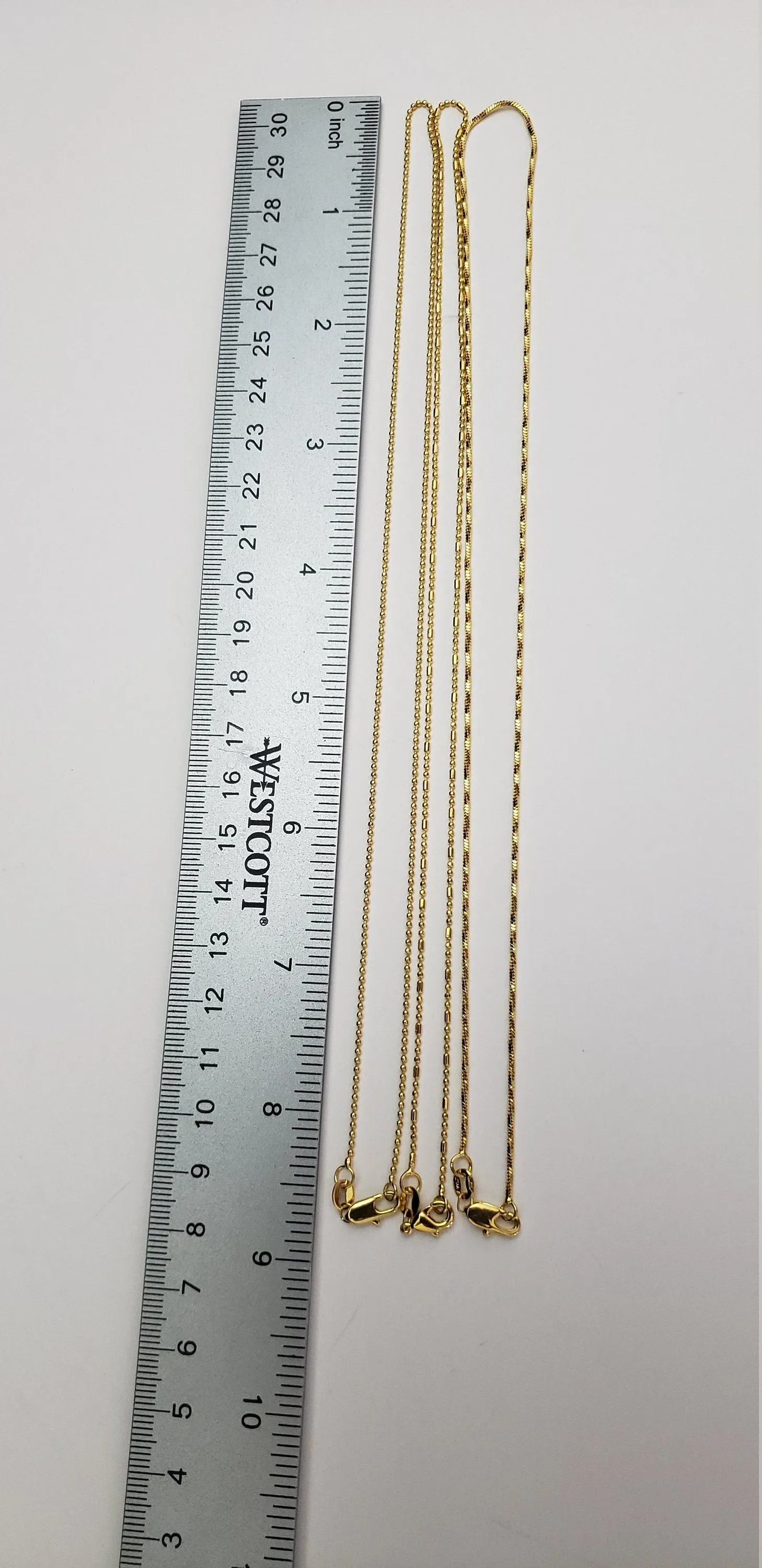 Thin Gold covering chain
