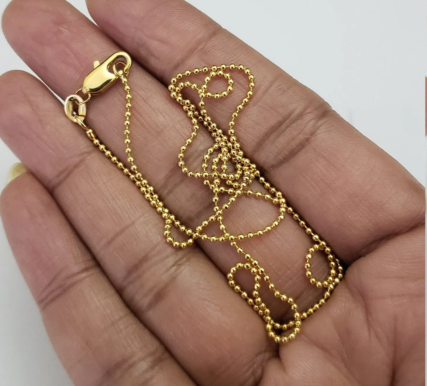 Thin Gold covering chain