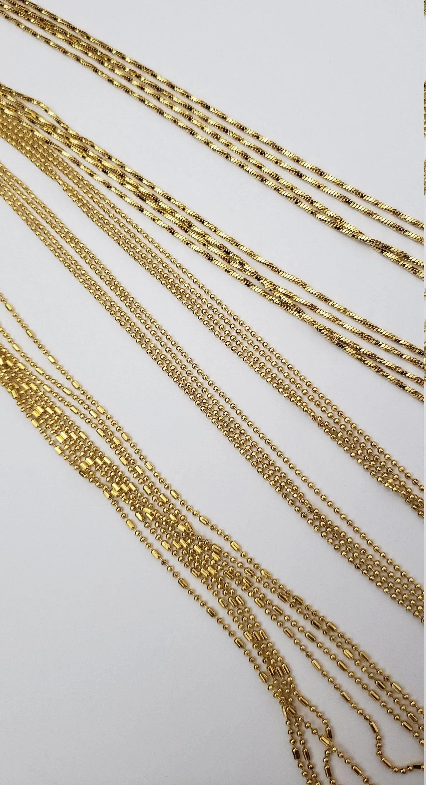 Thin Gold covering chain