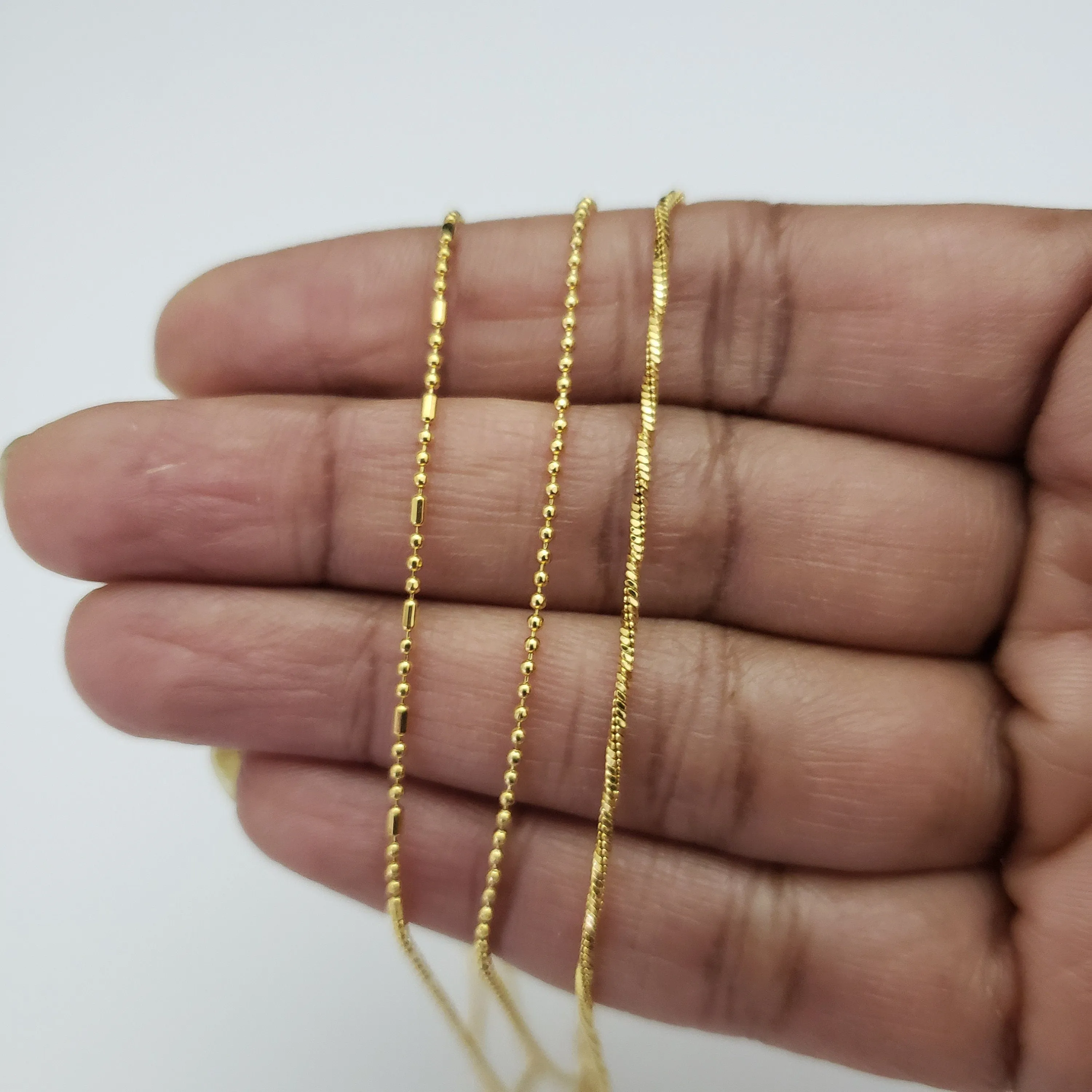Thin Gold covering chain