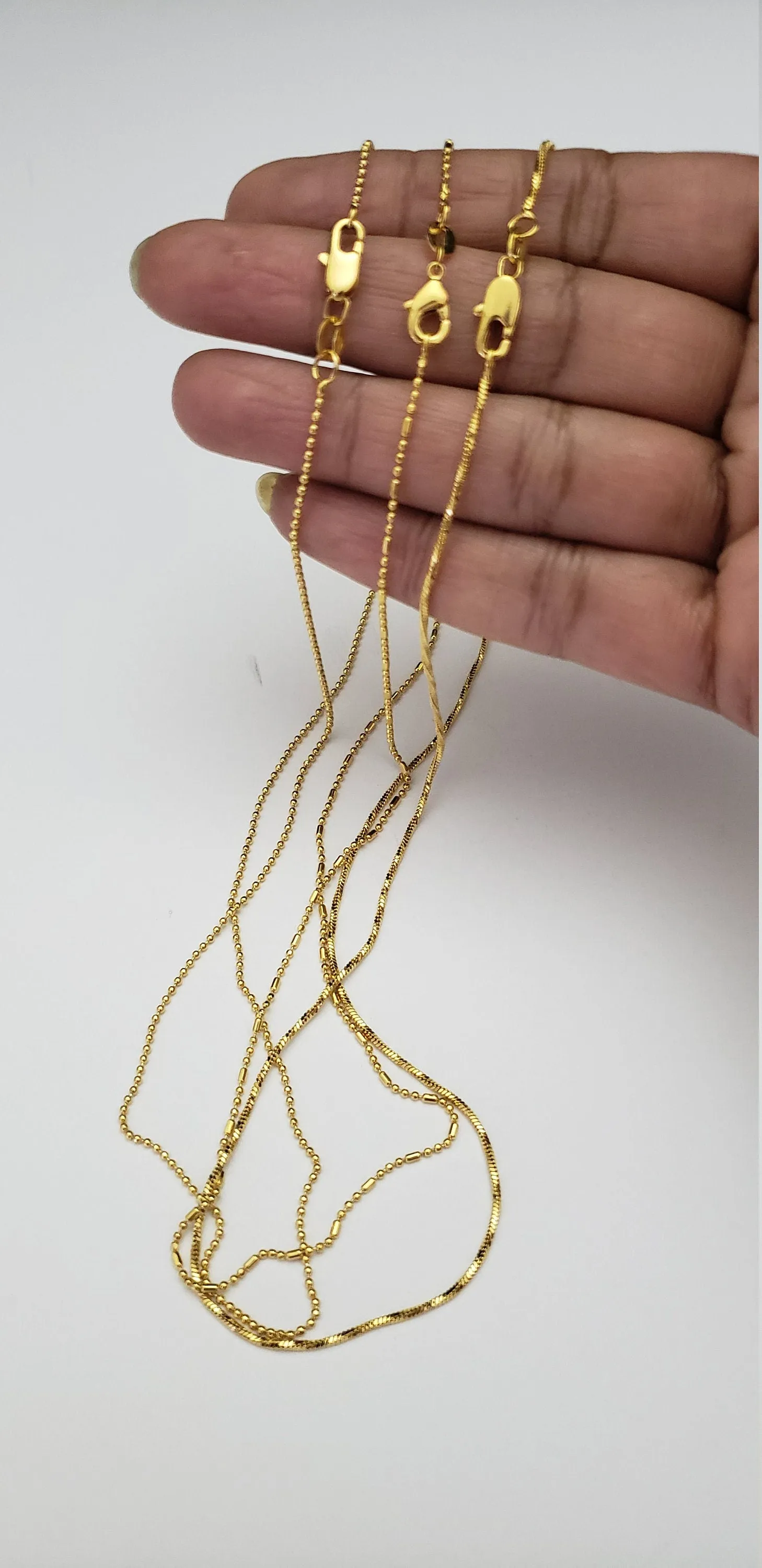Thin Gold covering chain
