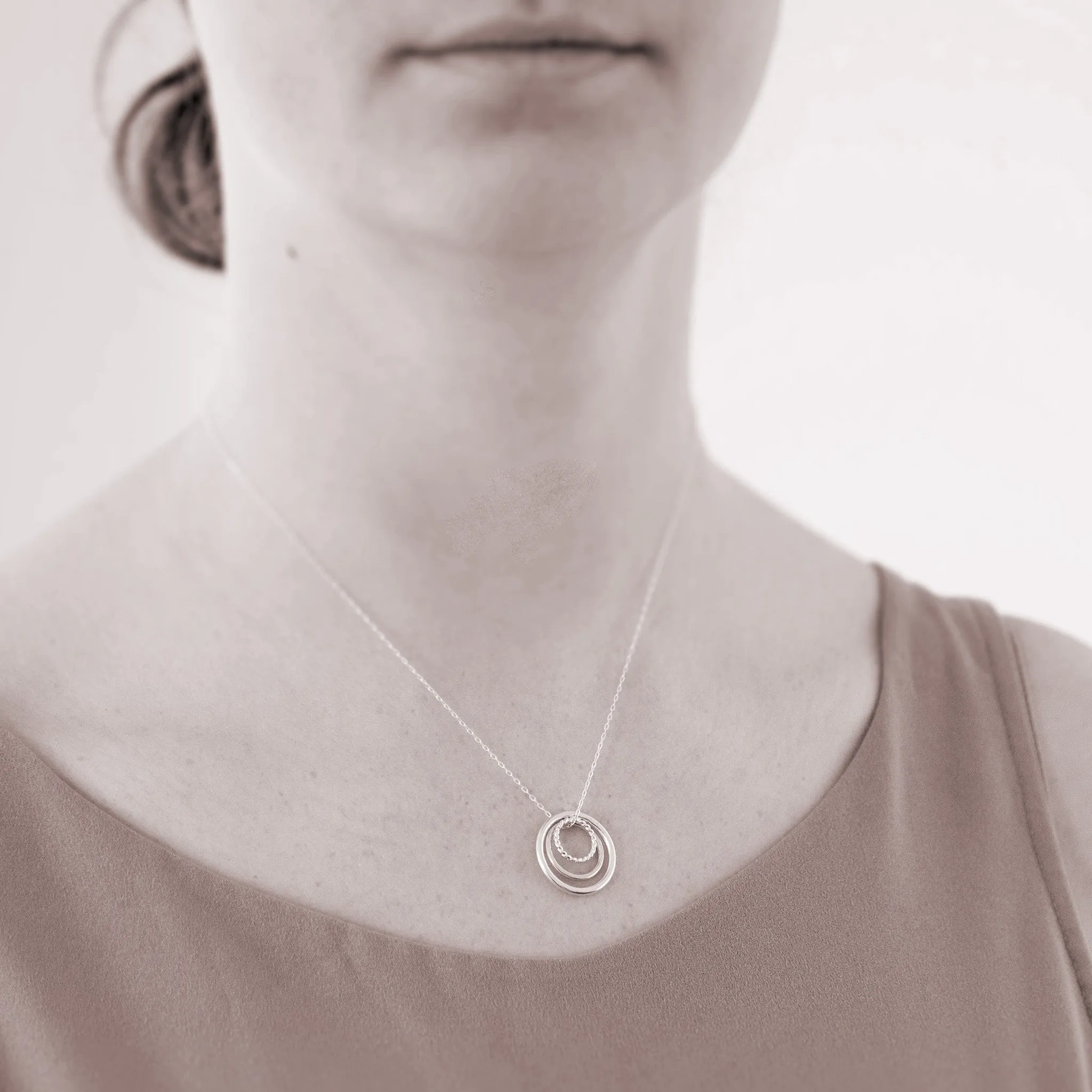 Three Generations PERSONALIZED Sterling Silver Necklace by Ornata