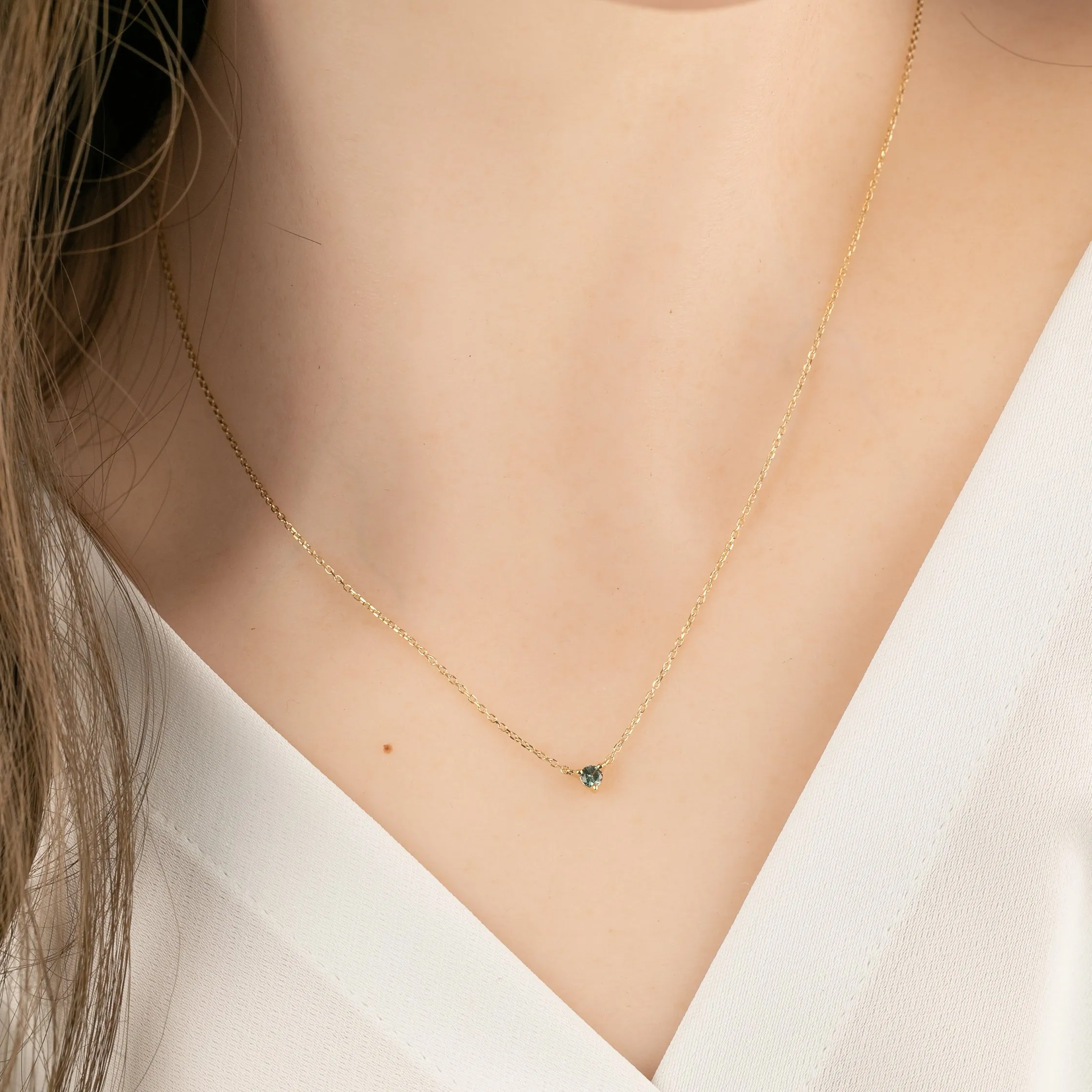 Three Prong Necklace Setting (Round 3-4mm)
