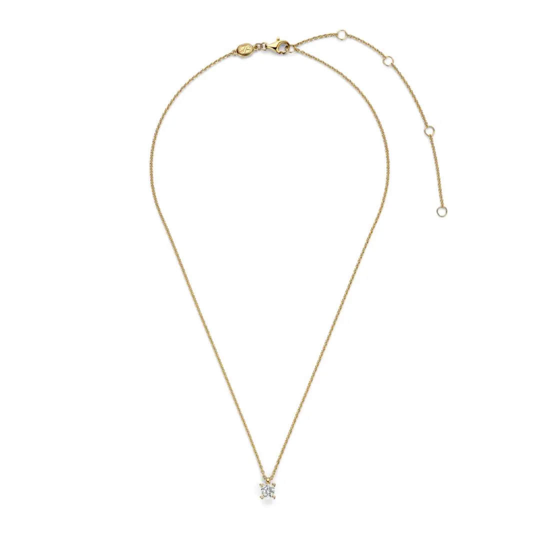 TI SENTO Necklace in Yellow Gold-Plated Silver with Zircon 34087ZY/42