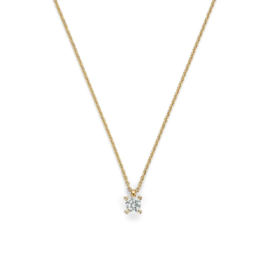 TI SENTO Necklace in Yellow Gold-Plated Silver with Zircon 34087ZY/42