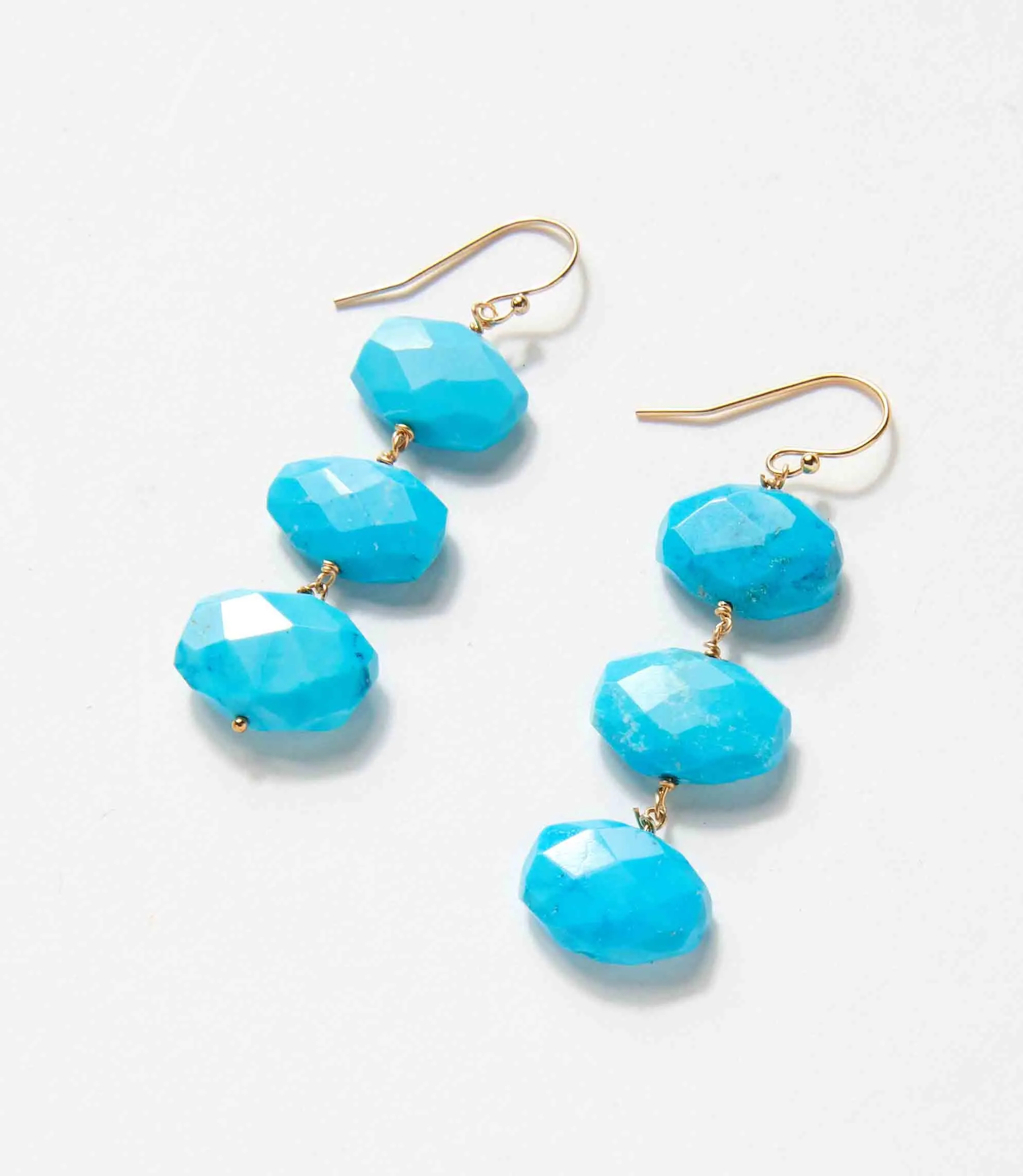 Tiered Gemstone Earrings