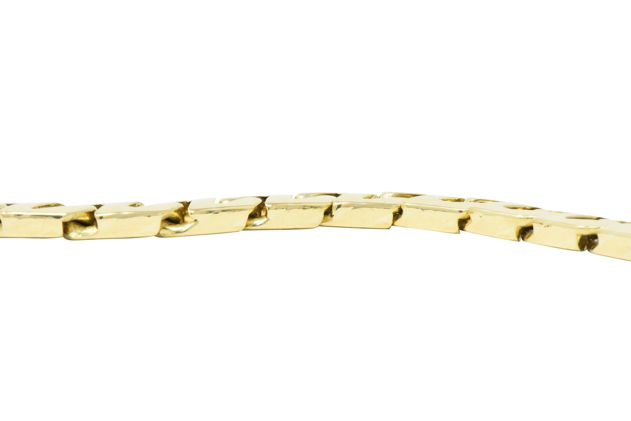 Tiffany & Co. Vintage 18 Karat Gold Cuban Chain Unisex Bracelet